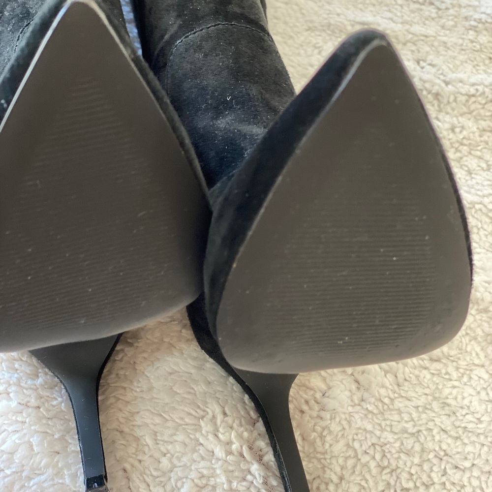 Suede pointed high heeled boots - Picture 2 of 8